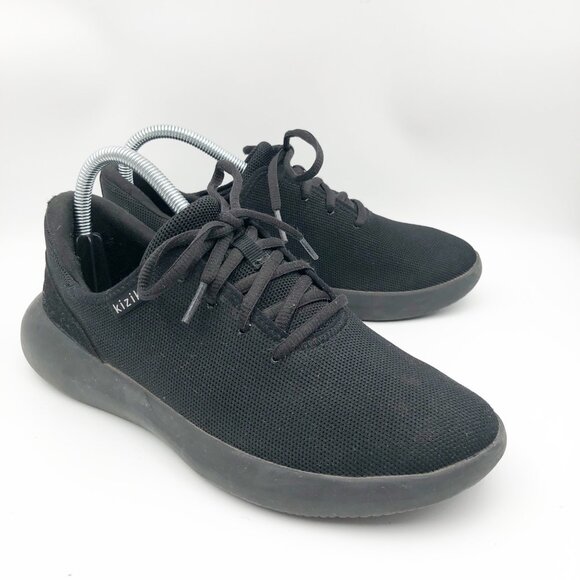 KIZIK Madrid Eco Knit Blackout Sneakers Black Hands Free Womens 8.5 Mens 7 - Picture 1 of 12